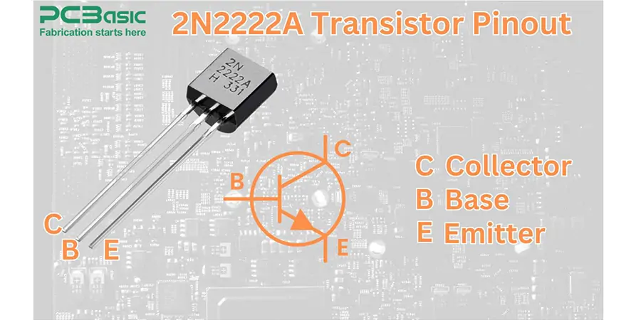 2N2222A transistor pinout