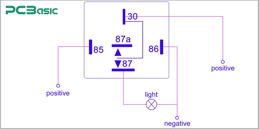 5-pin relay diagram