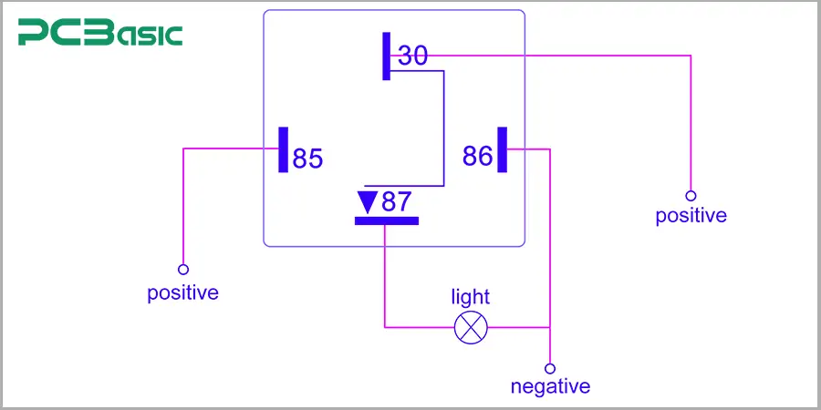 4-pin relay diagram